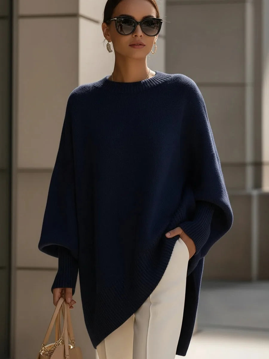 Adèle - Pull Élégant Oversize Asymétrique