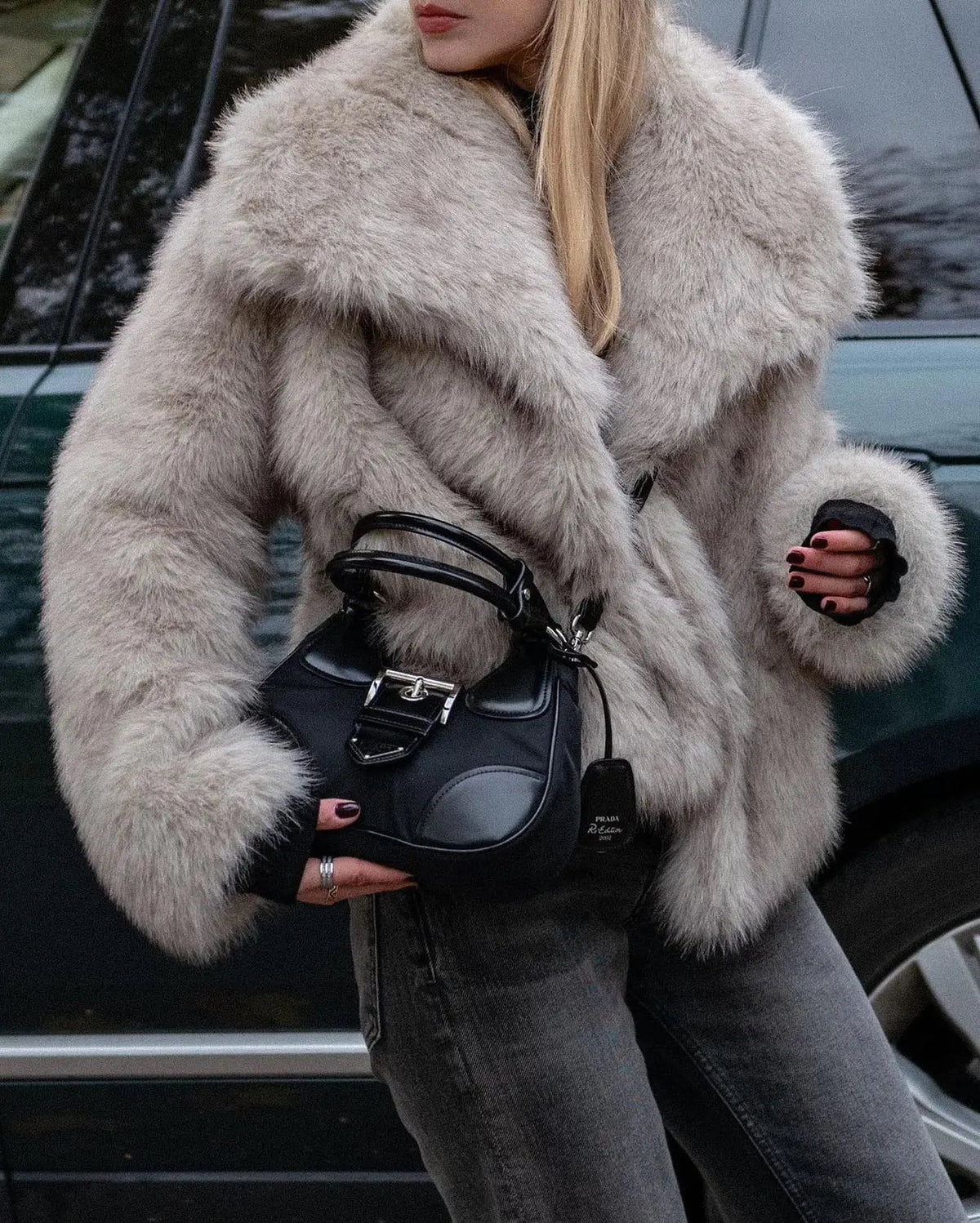 Claire - Manteau Élégant Fourrure Court