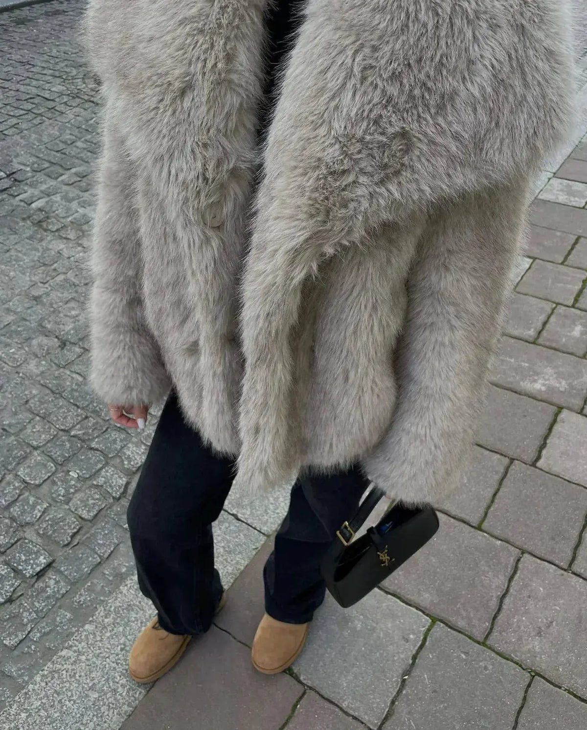 Claire - Manteau Élégant Fourrure Court
