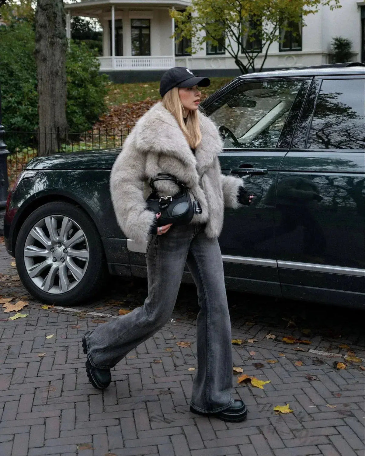 Claire - Manteau Élégant Fourrure Court