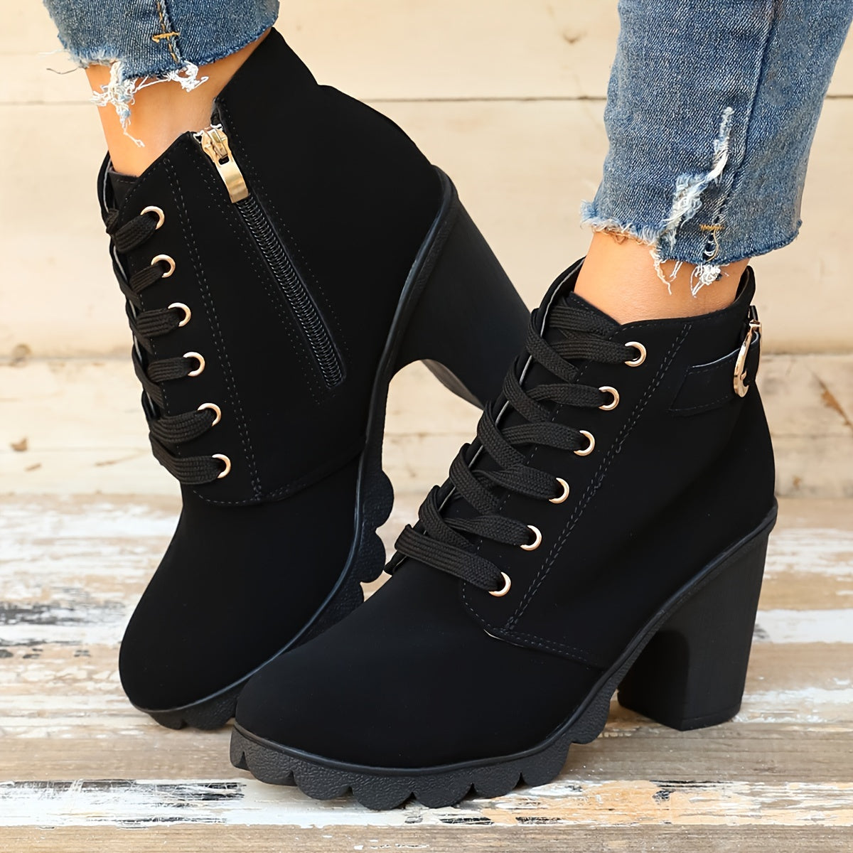 Manon | Bottines Chic Daim à Boucle
