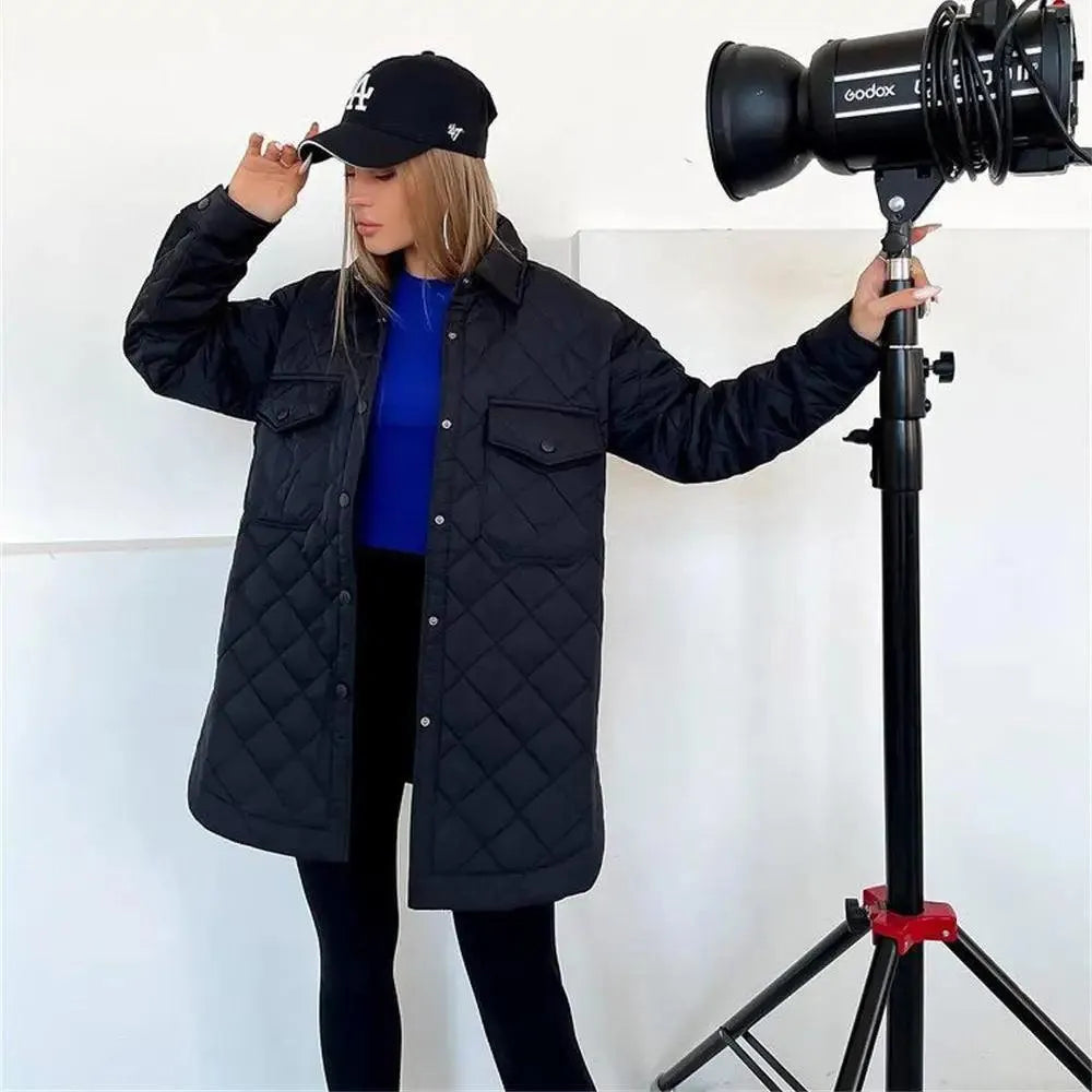 Virginie - Doudoune Chic Matelassée Oversize