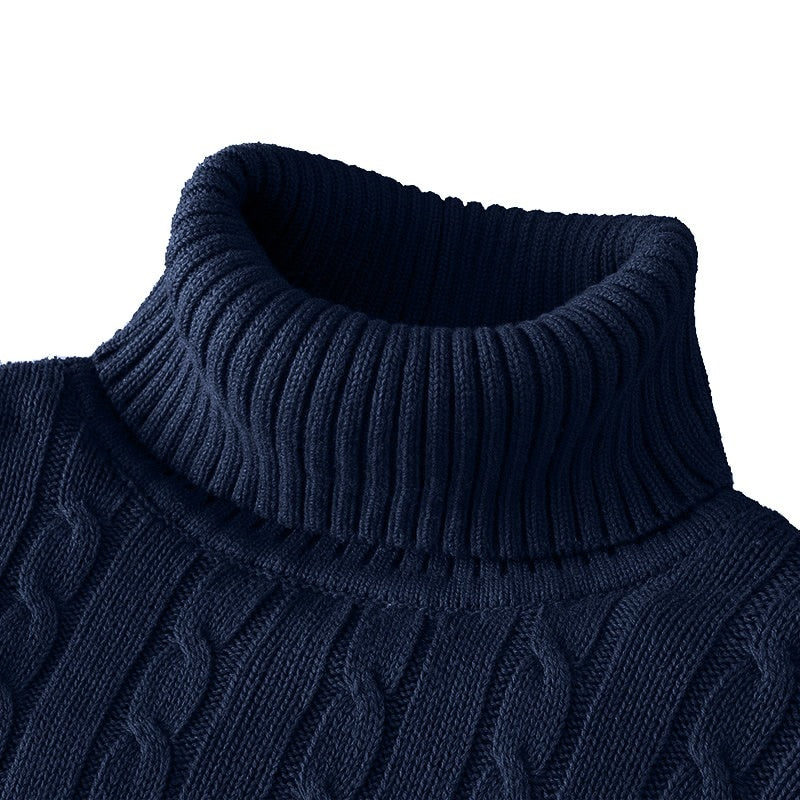Maxime - Pull Col Roulé Classique Intemporel Homme