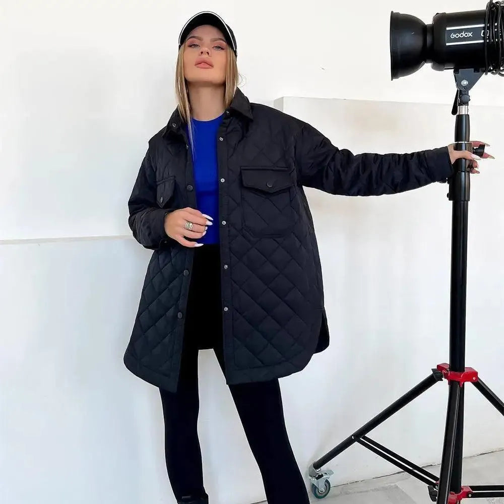Virginie - Doudoune Chic Matelassée Oversize