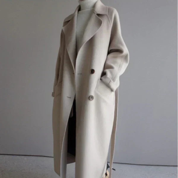 Véronique | Manteau Élégant Ceinturé Oversize