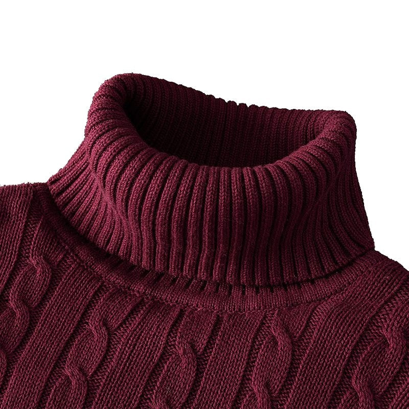 Maxime - Pull Col Roulé Classique Intemporel Homme