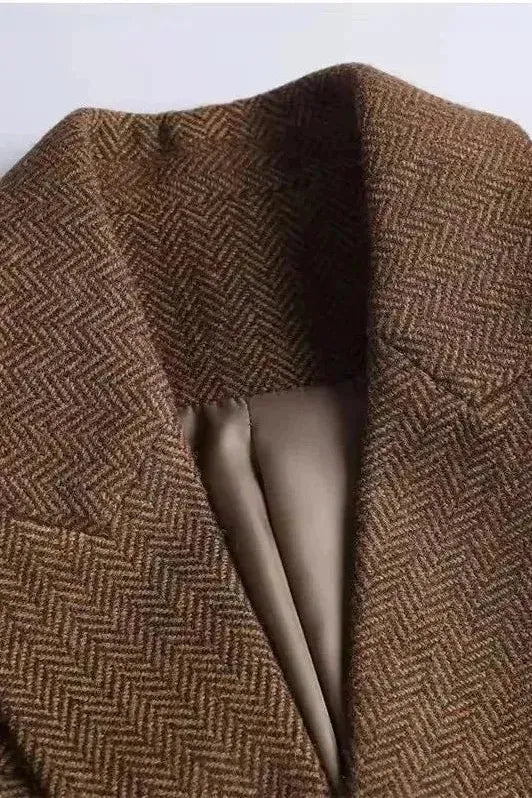 Adèle | Manteau Chic Laine Ceinturé