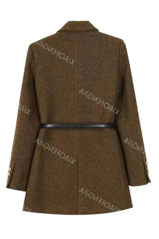 Adèle | Manteau Chic Laine Ceinturé
