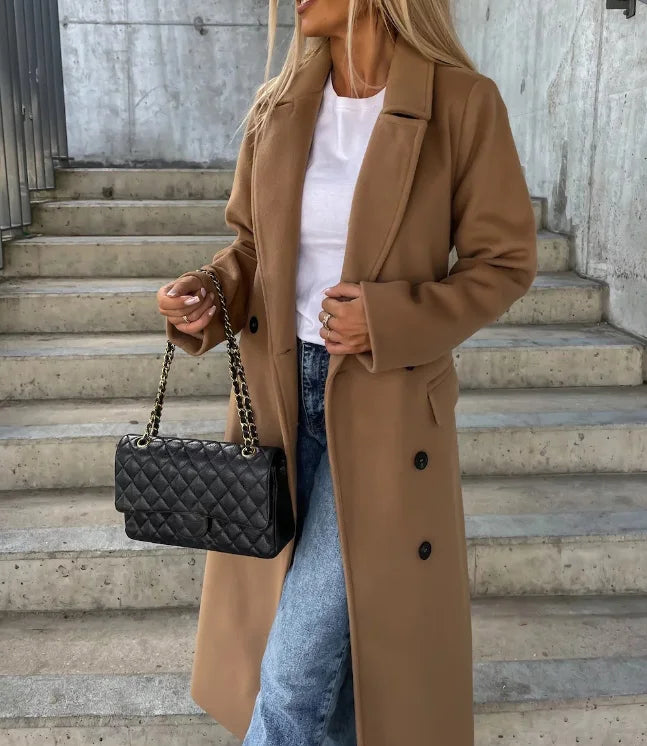 Chloé | Manteau Élégant Ceinturé Classique