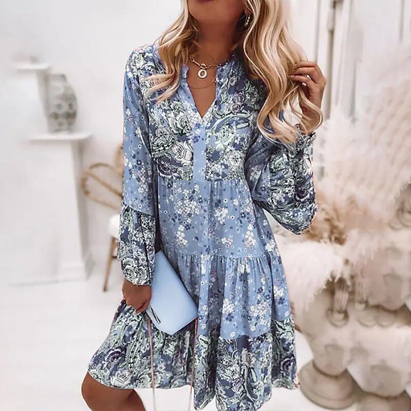 Céline - Robe Bohème D'Été Stylée