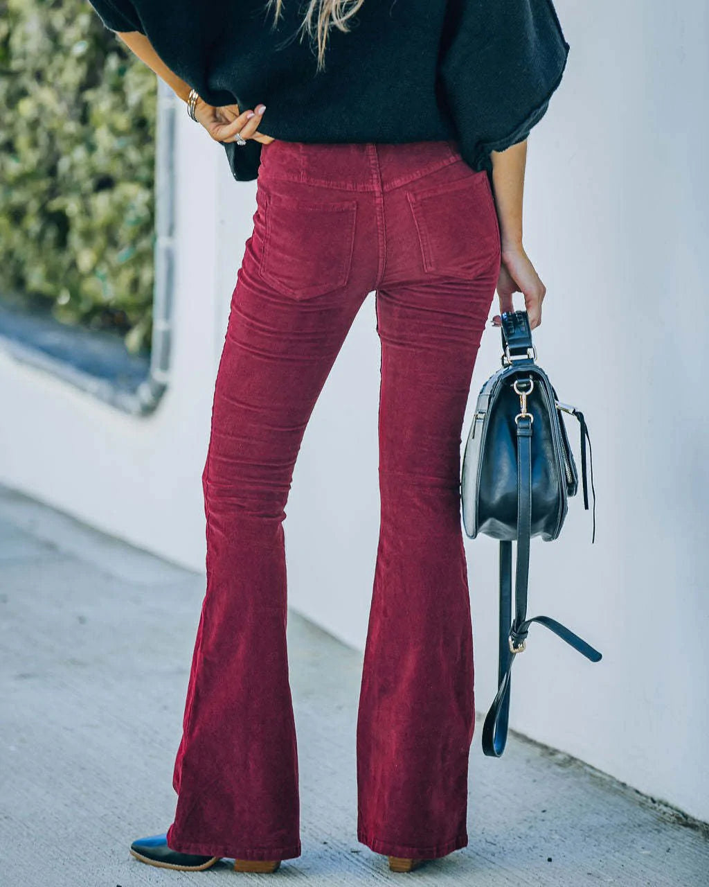 Sophie - Pantalon flare taille haute Femme