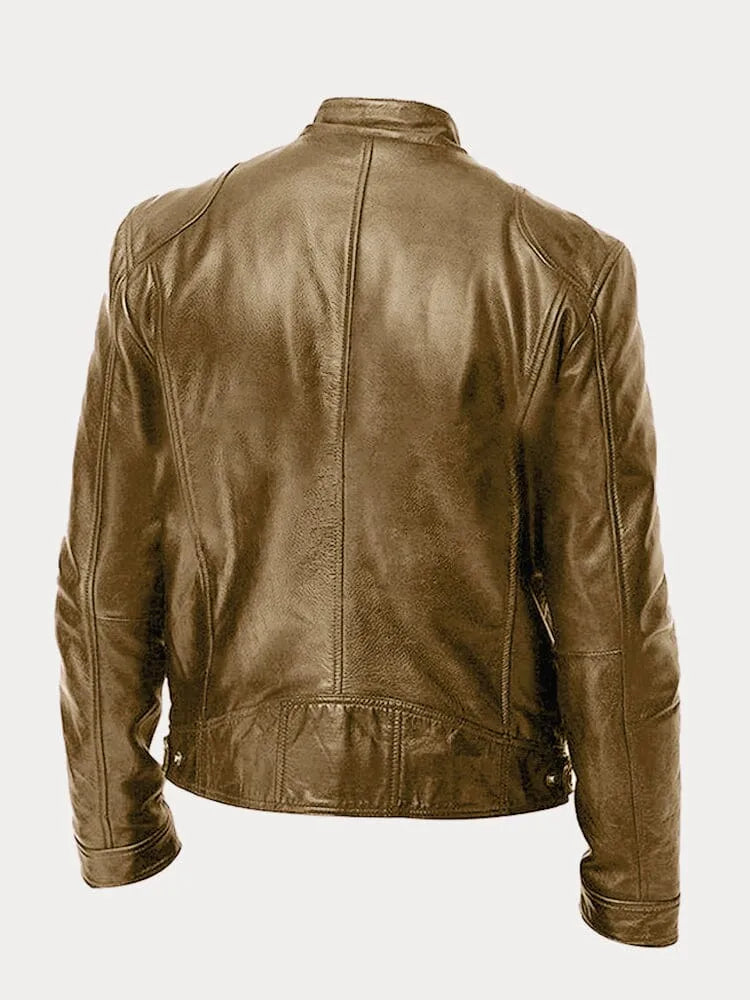 Thomas - Veste Classique Cuir Zippée