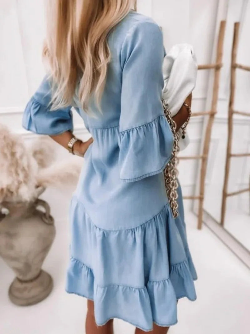 Sophie - Robe en Jean d'Été Chic