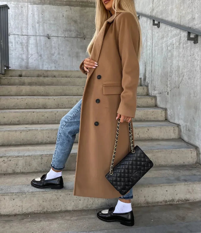 Chloé | Manteau Élégant Ceinturé Classique