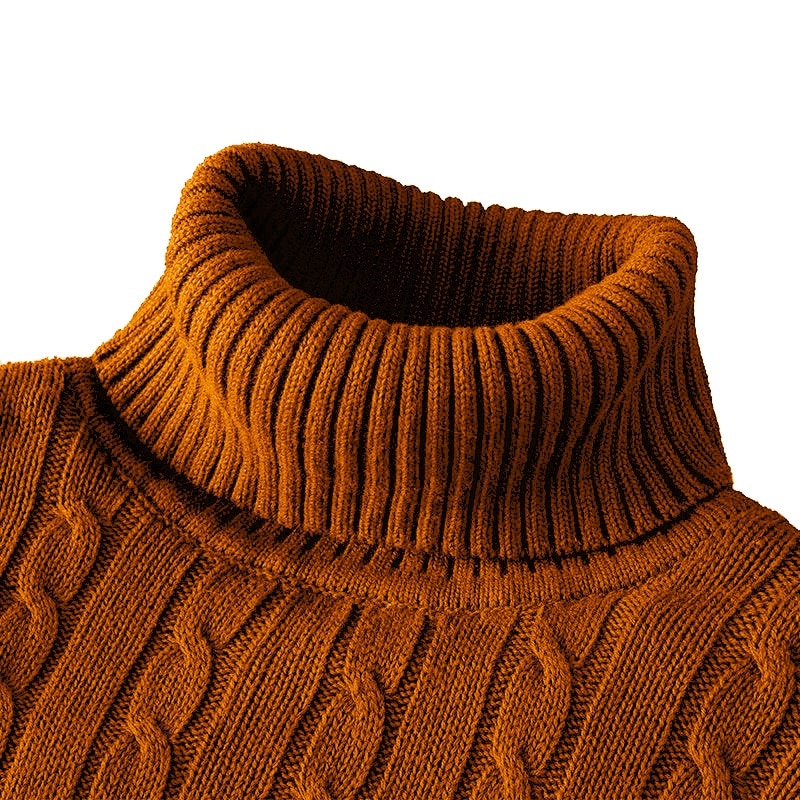 Maxime - Pull Col Roulé Classique Intemporel Homme