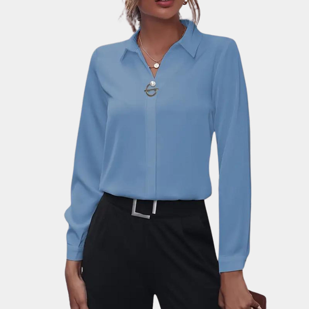 Chemise Femme Manches Longues Chic - Émilie