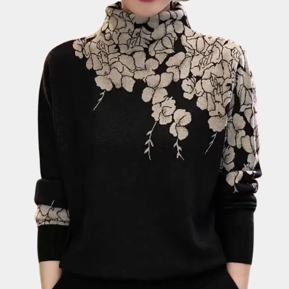 Camille - Pull Cachemire Col Roulé Oversize Douceur Femme