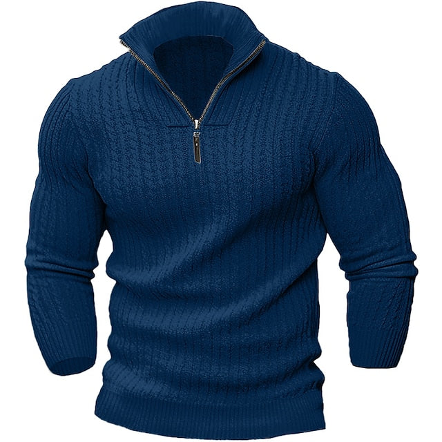 Bastien - Pull homme à demi-zip