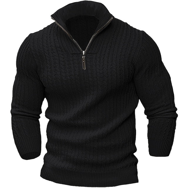 Bastien - Pull homme à demi-zip