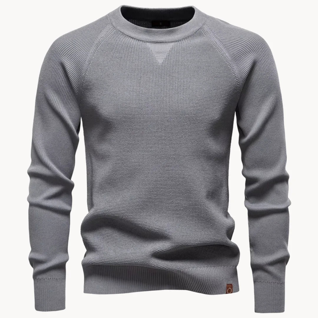 Thomas - Pull Intemporel Ajusté Col Rond