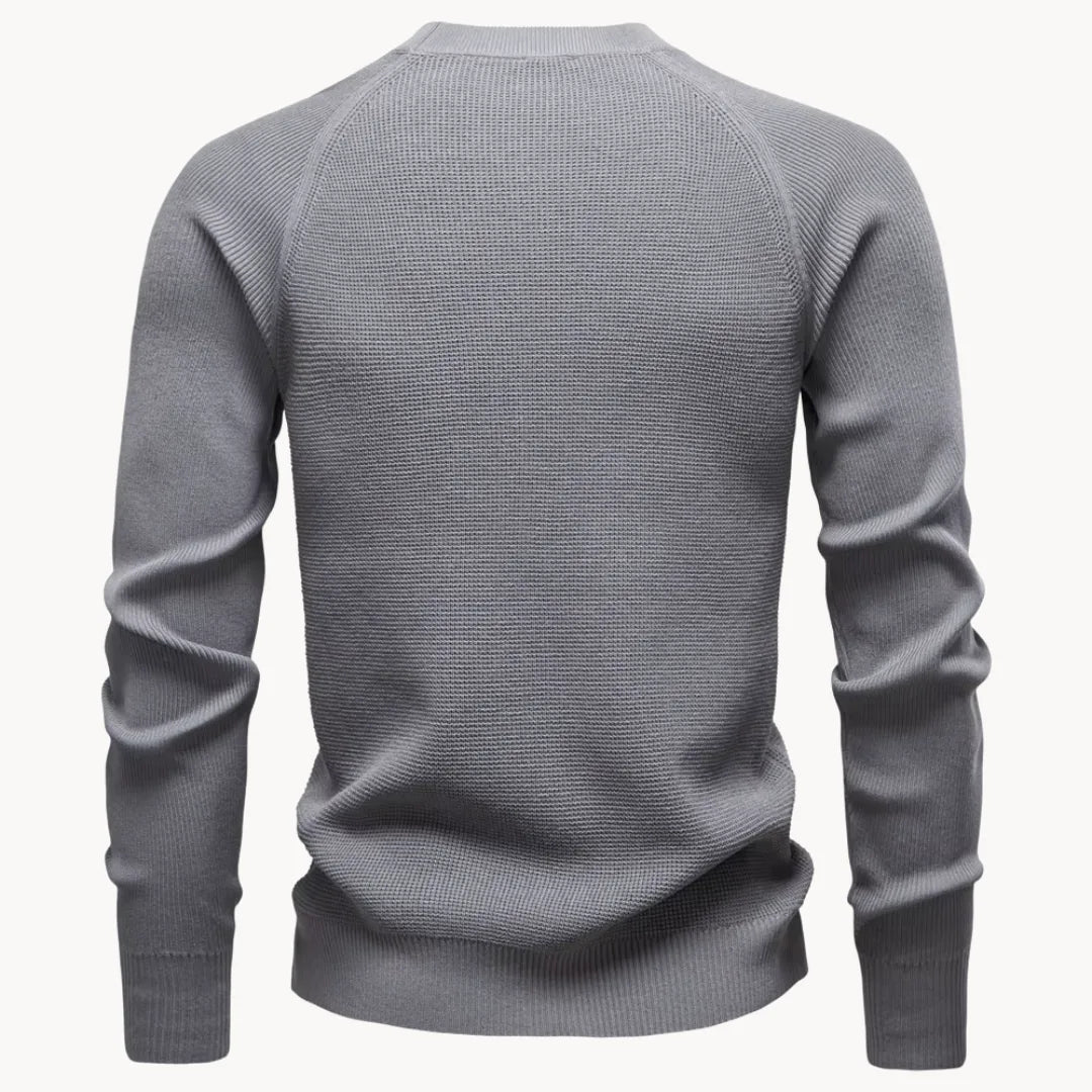 Thomas - Pull Intemporel Ajusté Col Rond