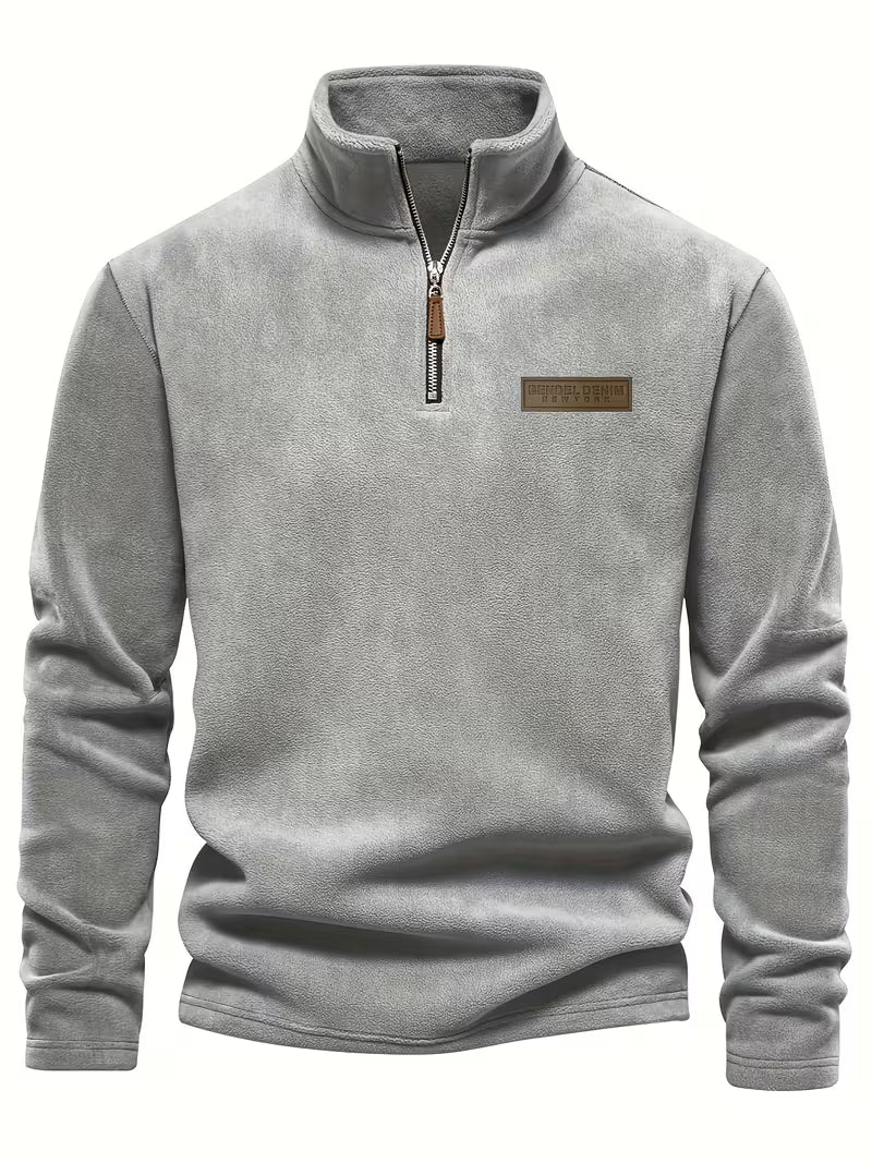 Vincent - Pull Intemporel Zippé Col Montant