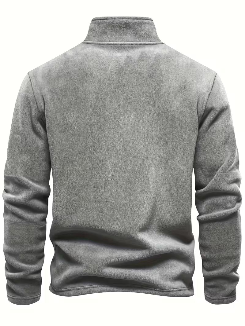 Vincent - Pull Intemporel Zippé Col Montant