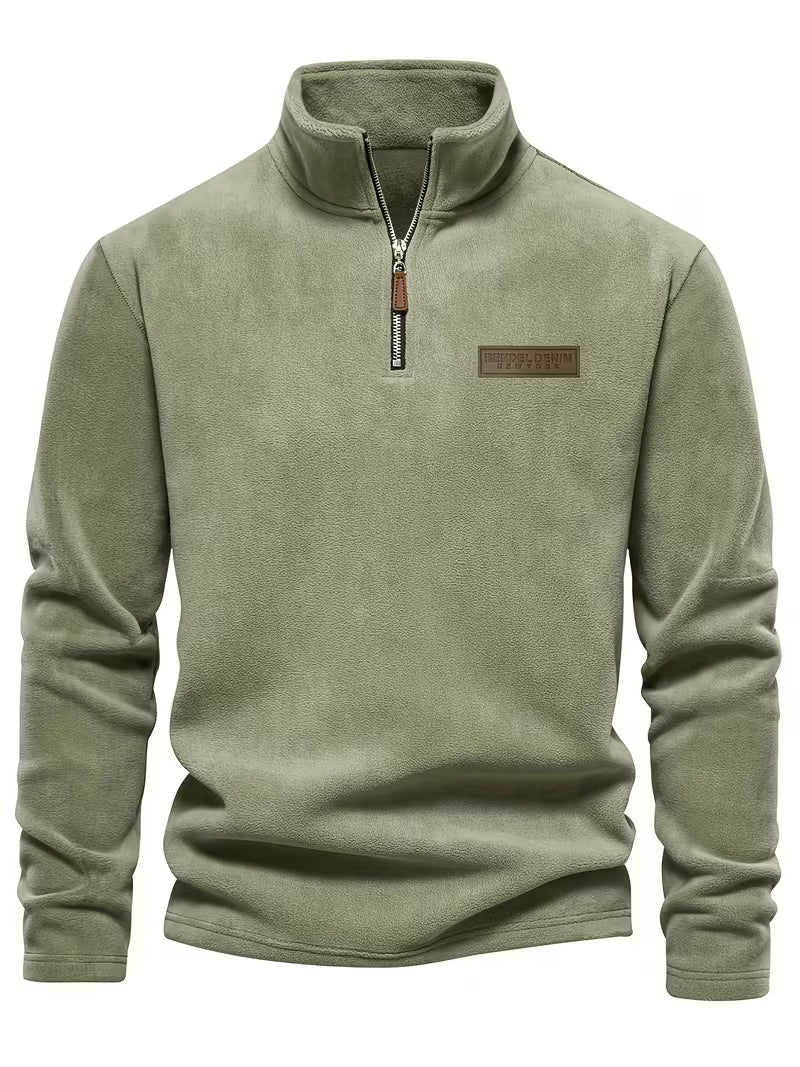 Vincent - Pull Intemporel Zippé Col Montant