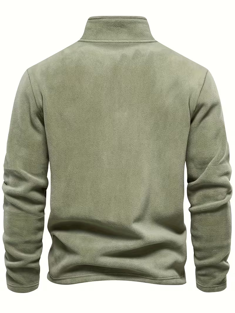 Vincent - Pull Intemporel Zippé Col Montant