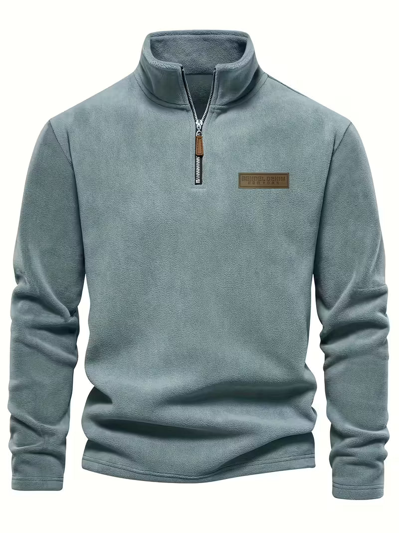 Vincent - Pull Intemporel Zippé Col Montant