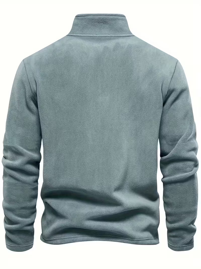 Vincent - Pull Intemporel Zippé Col Montant