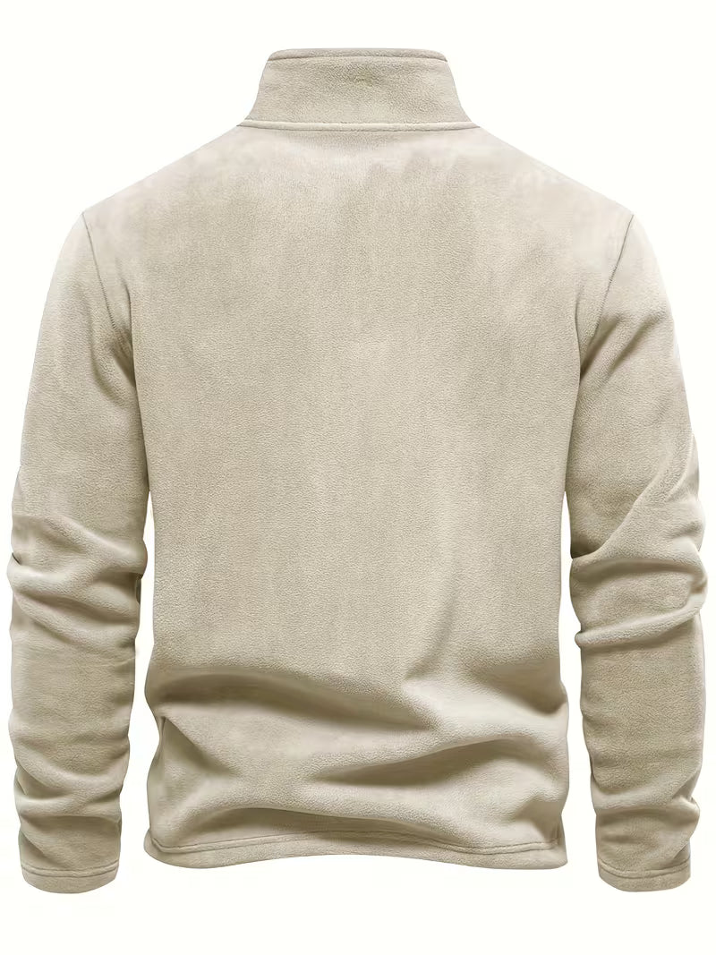 Vincent - Pull Intemporel Zippé Col Montant