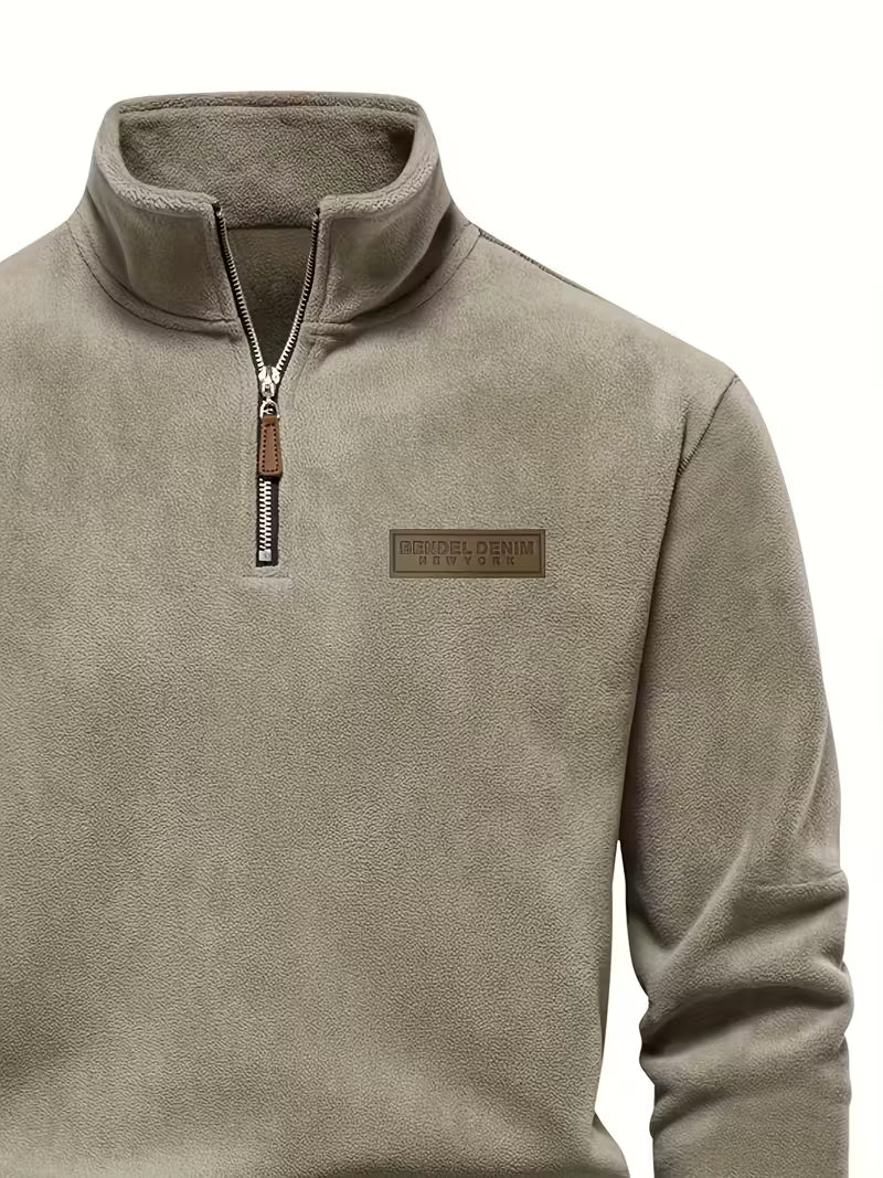 Vincent - Pull Intemporel Zippé Col Montant