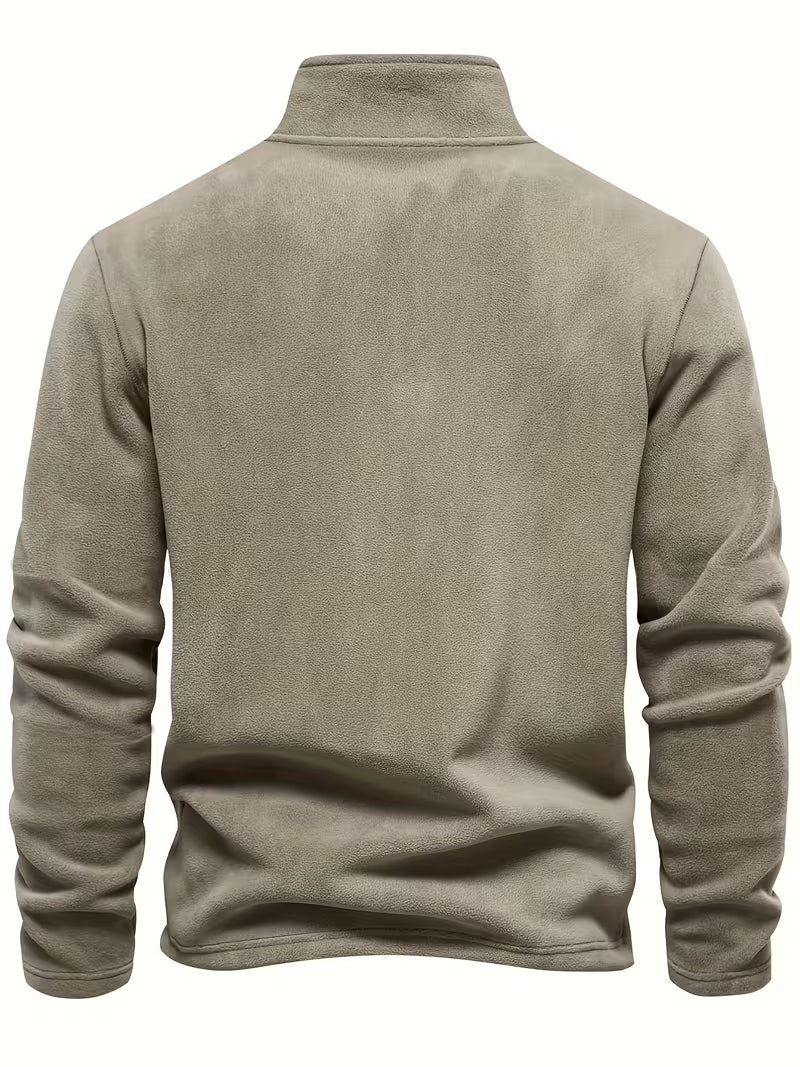 Vincent - Pull Intemporel Zippé Col Montant