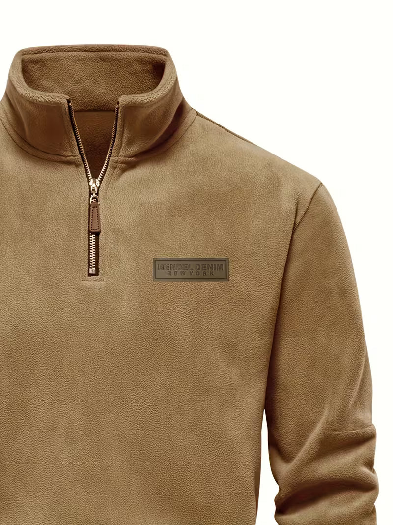 Vincent - Pull Intemporel Zippé Col Montant