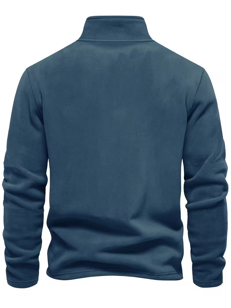 Vincent - Pull Intemporel Zippé Col Montant