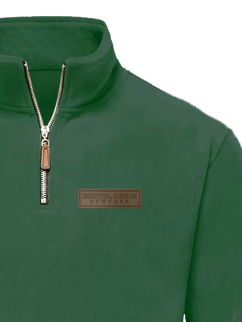 Vincent - Pull Intemporel Zippé Col Montant