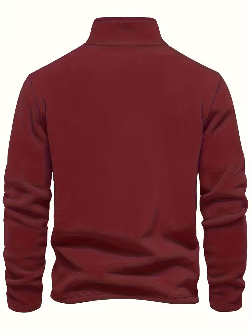 Vincent - Pull Intemporel Zippé Col Montant
