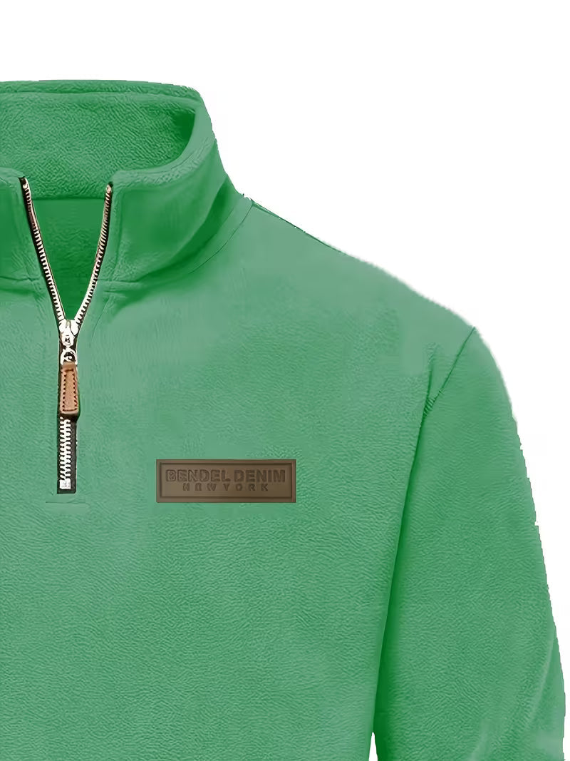 Vincent - Pull Intemporel Zippé Col Montant