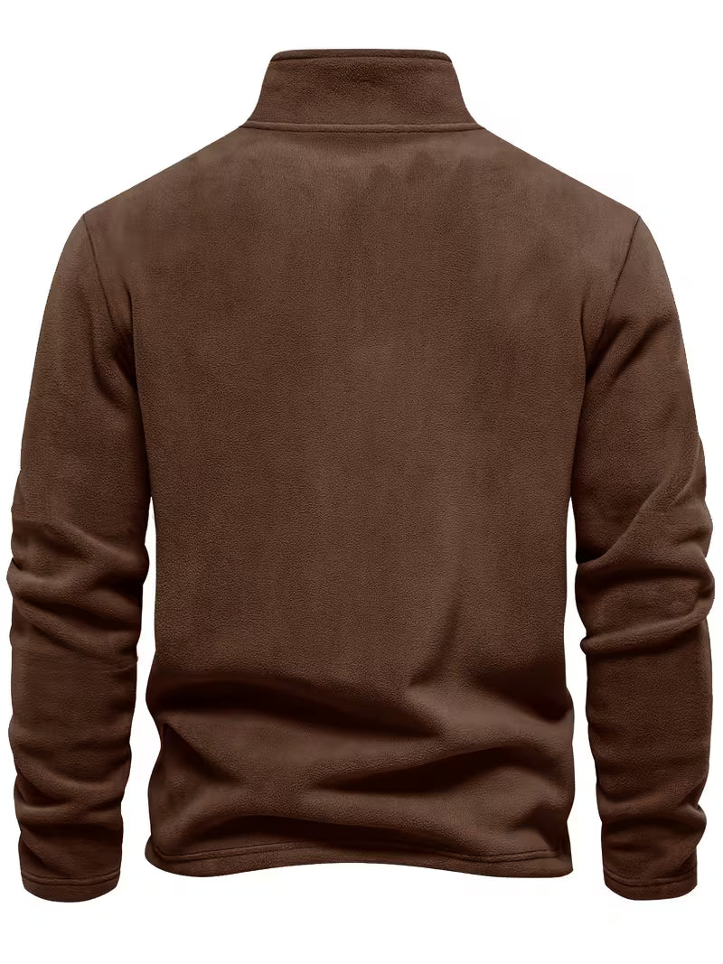 Vincent - Pull Intemporel Zippé Col Montant
