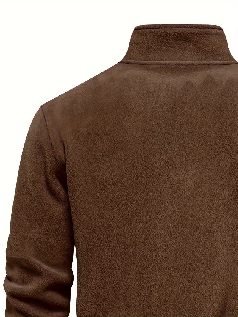 Vincent - Pull Intemporel Zippé Col Montant