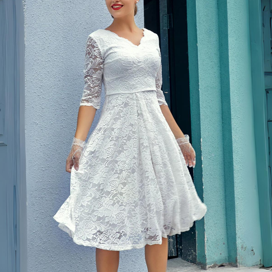 Juliette - Robe D'Été Légère Mi-Longue Imprimée Femme