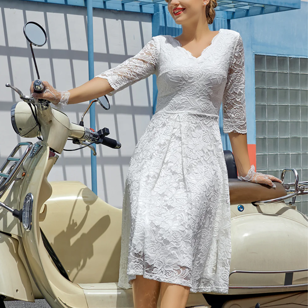 Juliette - Robe D'Été Légère Mi-Longue Imprimée Femme