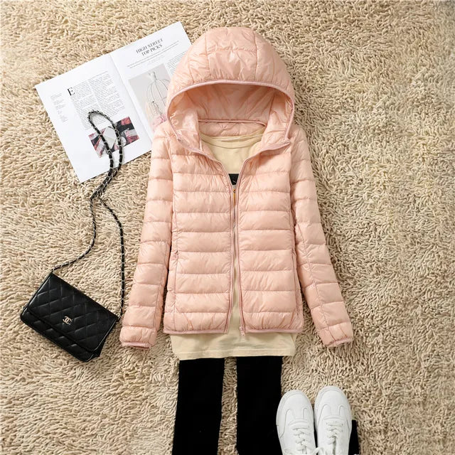 Camille - Doudoune Élégante à Capuche