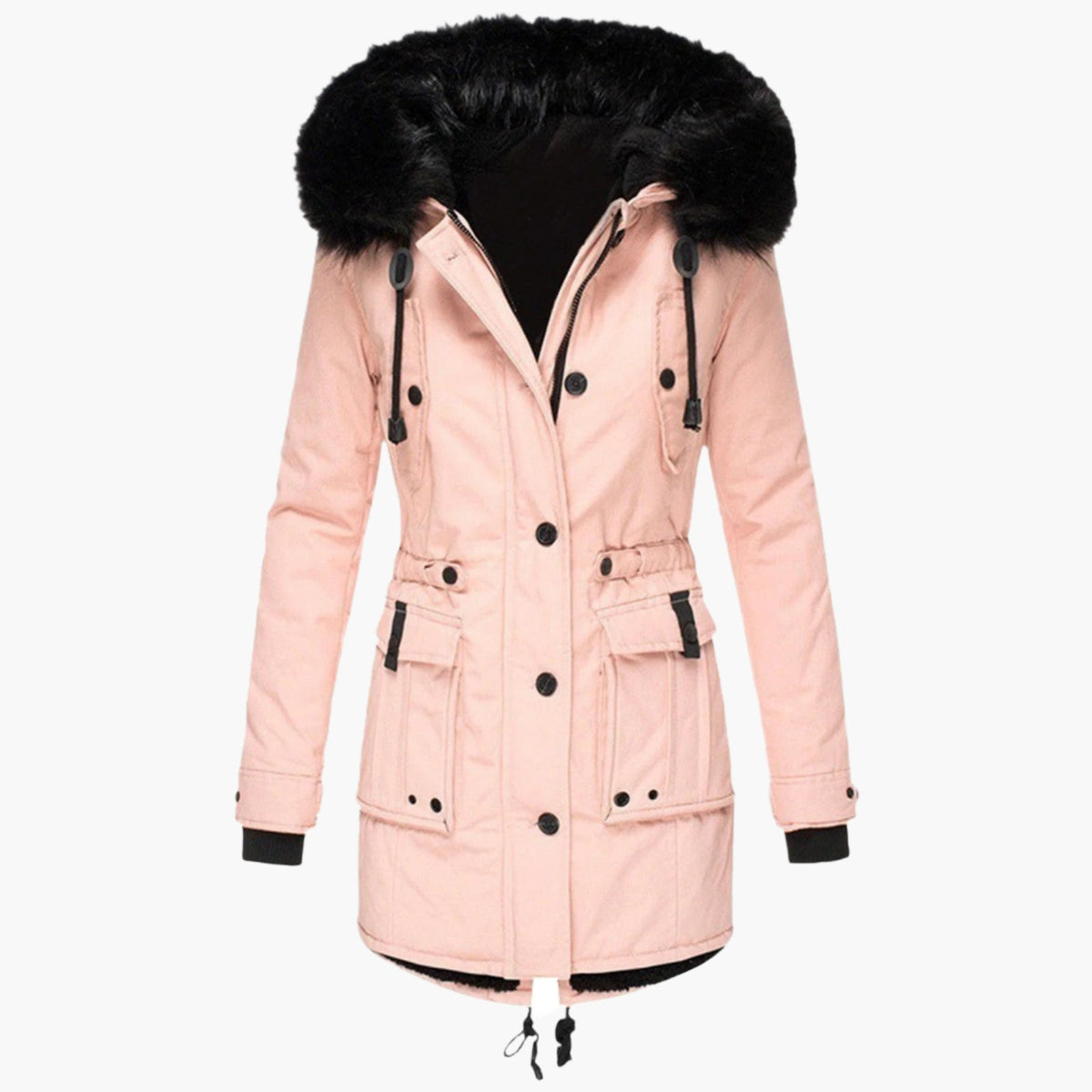 Priya - Parka Élégante Longue à Capuche