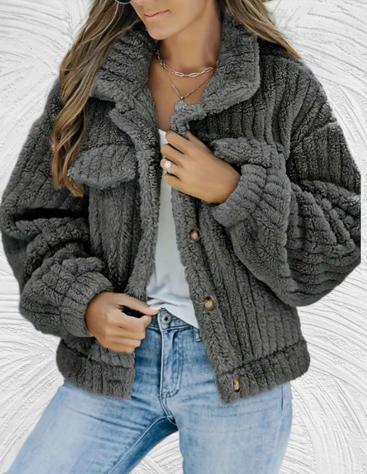 Sophie - Manteau Chic Sherpa Court