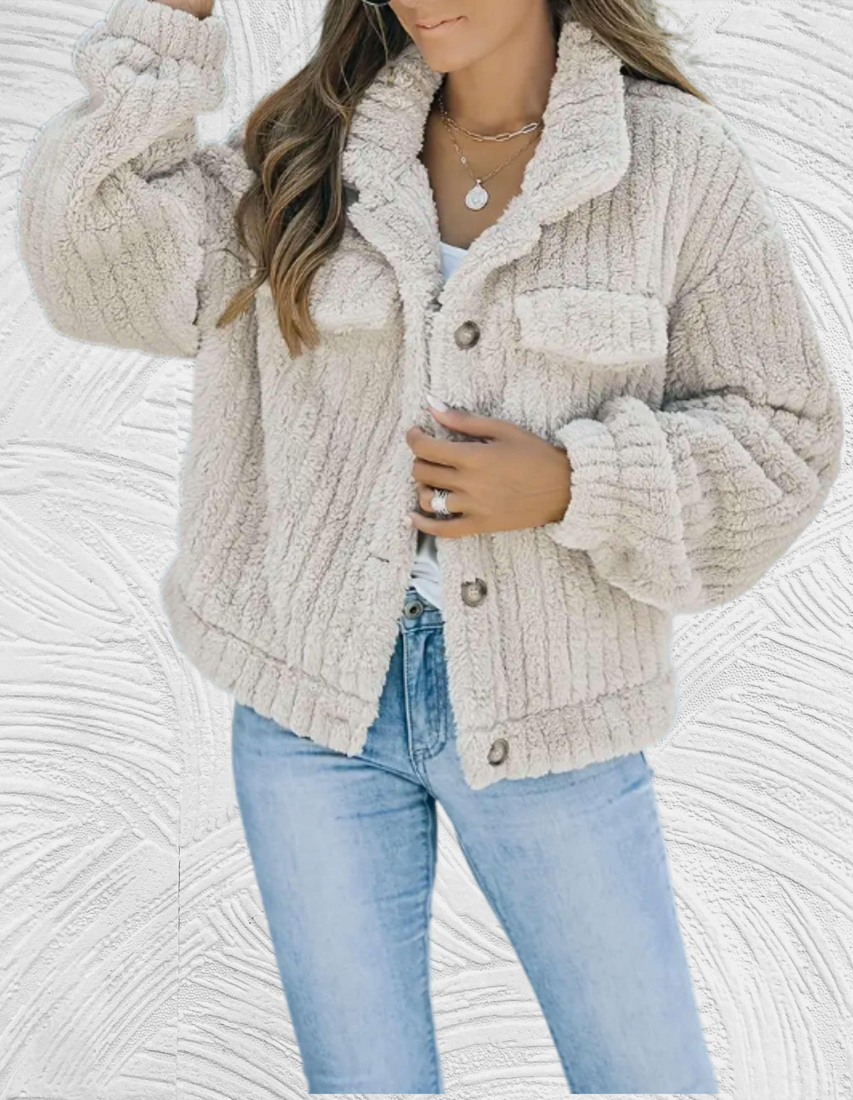Sophie - Manteau Chic Sherpa Court