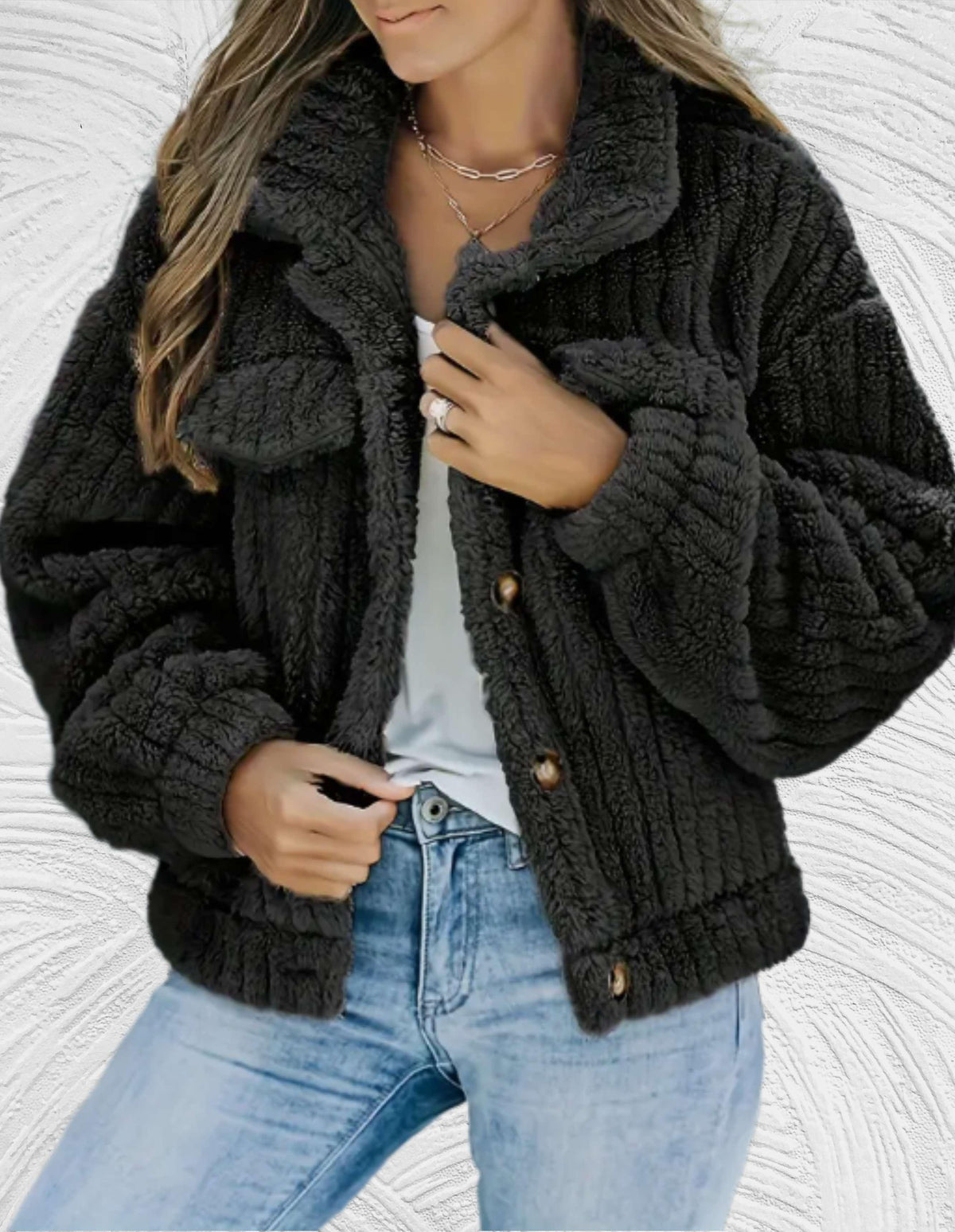Sophie - Manteau Chic Sherpa Court