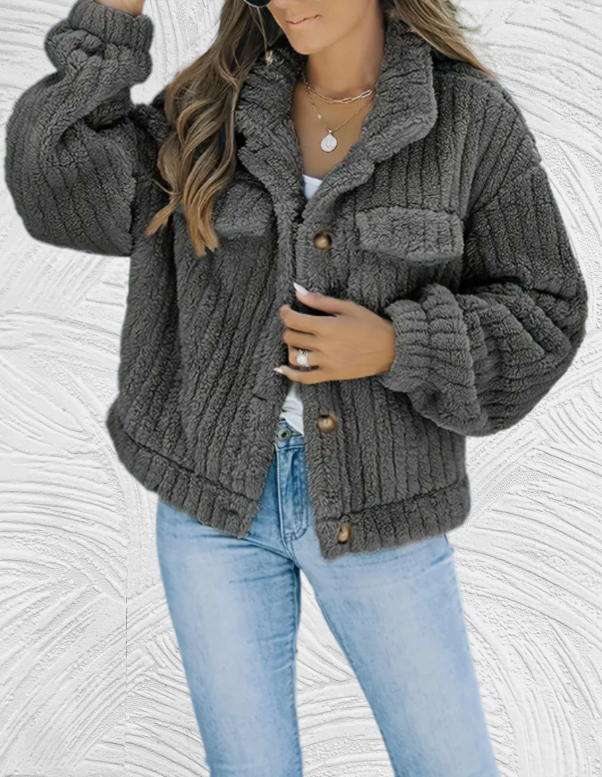 Sophie - Manteau Chic Sherpa Court
