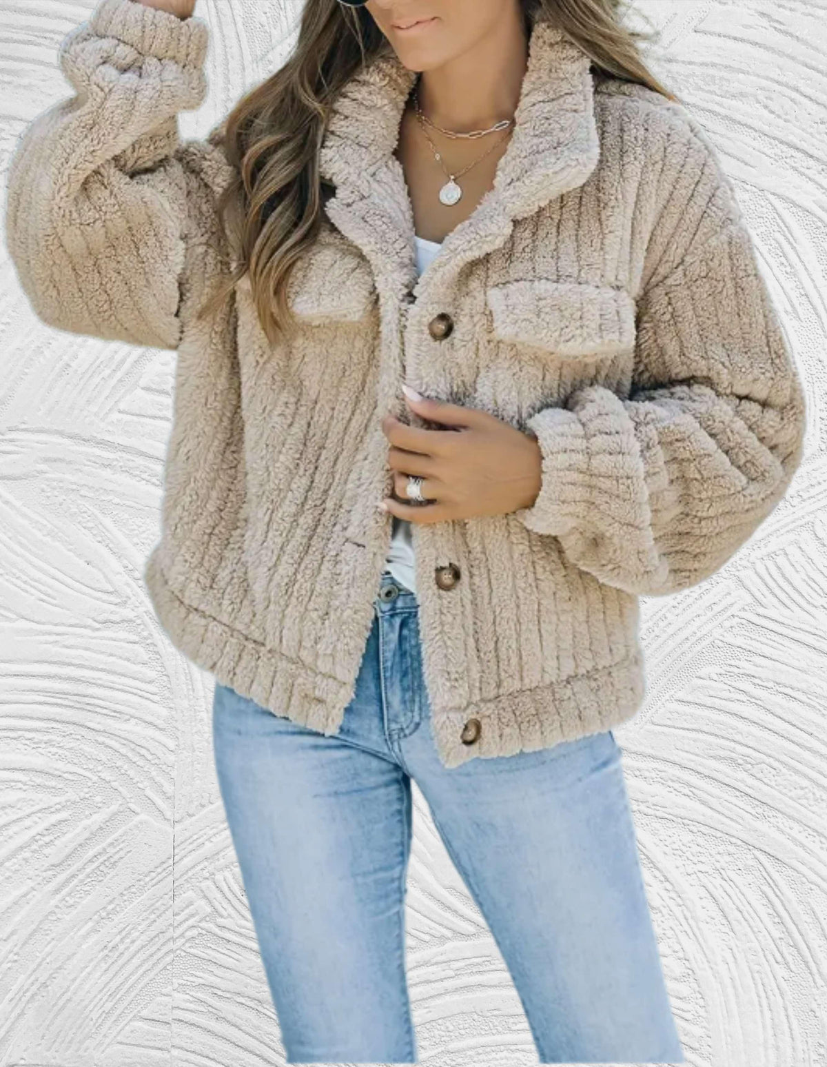 Sophie - Manteau Chic Sherpa Court